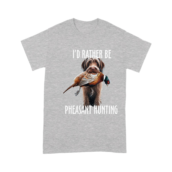 Wirehaired Pointing Griffon Pheasant Hunting T-shirt FSD4591 D02