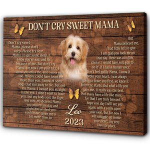 Personalized Memorial Canvas Gift For Loss Of Dog| Dog Loss Sympathy Gifts| Dog In Heaven NXM121