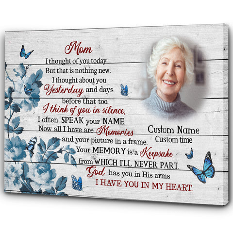 Mom Memorial Gift Personalized Sympathy Gifts for Loss of Mother Bereavement Keepsake NXM498