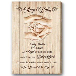 Memorial Canvas For Loss Baby| Sympathy Gifts for Loss of Baby| Memorial Gift for Baby in Heaven NXM442