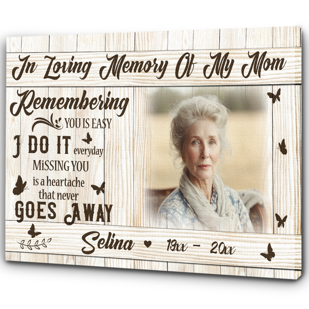 Personalized Mom Memorial Gifts| Remembrance Gift for Loss of Mother| In Memory Of Mom NXM492