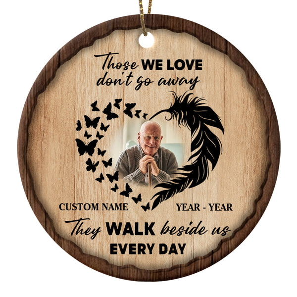 Memorial Christmas Ornament Those We Love Don't Go Away For Loss of Loved One MC69