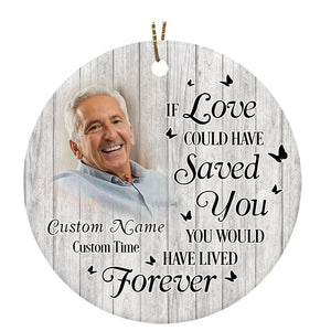 Memorial Christmas Ornament - Personalized Angel In Heaven Bereavement Gift For Loss Of Dad Mom Son Brother ODT121