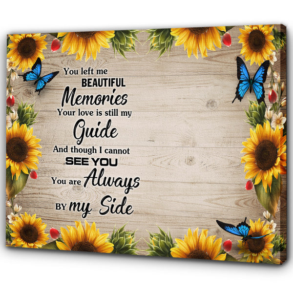 Memorial Canvas Gifts Personalized| Sympathy Gifts For Loss Loved One| Always By My Side NXM360