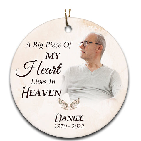 Memorial Christmas Ornament - Remembrance Ornament Sympathy Gift For Loss Of Loved One Mom Dad Son In Heaven ODT122