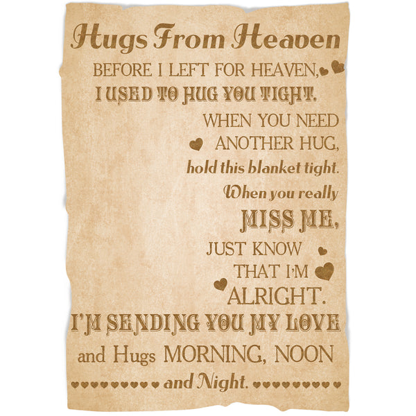 Custom Memorial Blanket, Remembrance Gift For Loss Of Dad Mom Son Brother Sympathy Gift MM12