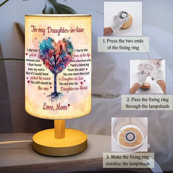 Daughter in Law Table Lamp Gift from Mother in Law, Gifts for Daughter in Law from Mother in Law TNT8