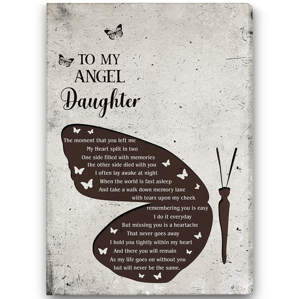 Daughter Memorial Canvas Gift Personalized| In Memory Of Daughter| Gifts for Loss of Daughter NXM415