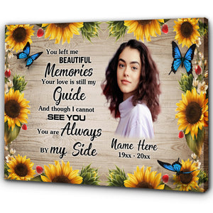 Memorial Canvas Gifts Personalized| Sympathy Gifts For Loss Loved One| Always By My Side NXM360