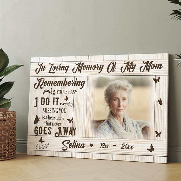 Personalized Mom Memorial Gifts| Remembrance Gift for Loss of Mother| In Memory Of Mom NXM492