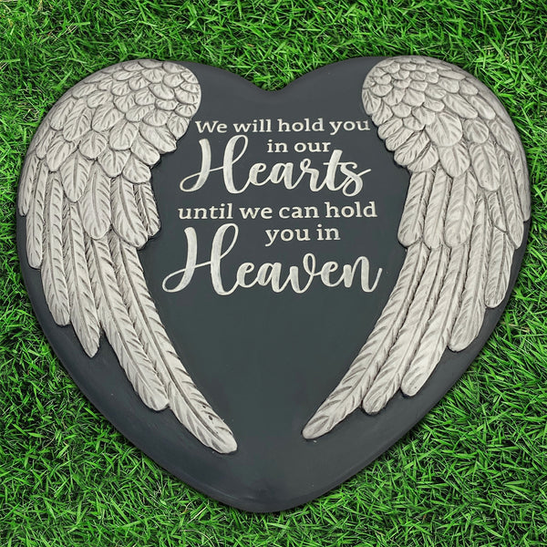 Memorial Stone Garden Angel Wings Heart Memorial Stepping Stone gifts for Loss of Loved Ones TNS6