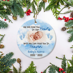 Baby Memorial Ornament - We'll Hold You In Heaven Sympathy Gift for Loss of Baby Child Infant Miscarriage Christmas ODT147