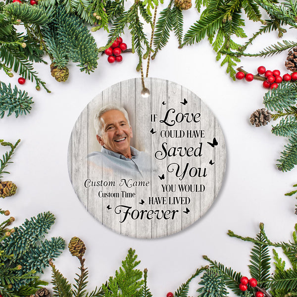 Memorial Christmas Ornament - Personalized Angel In Heaven Bereavement Gift For Loss Of Dad Mom Son Brother ODT121