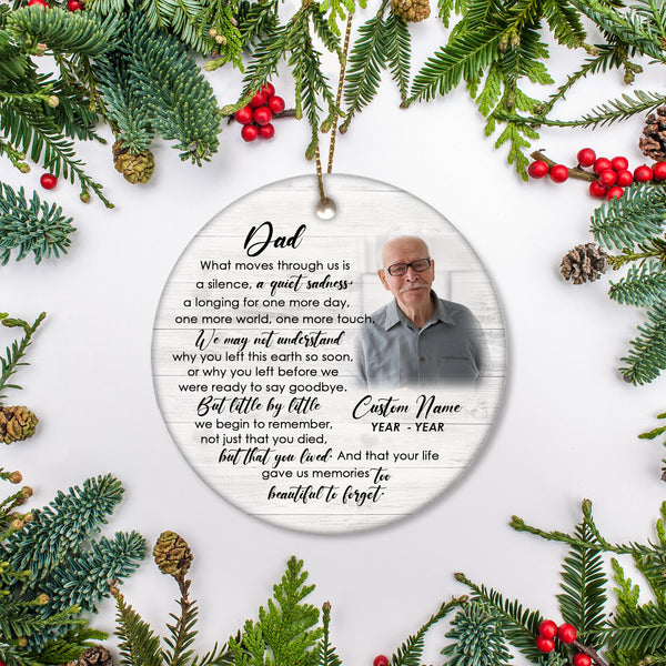 Dad Bereavement Memorial Christmas Ornament For Loss Father In Memory MC158