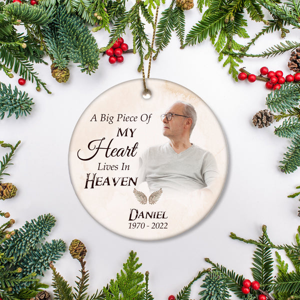 Memorial Christmas Ornament - Remembrance Ornament Sympathy Gift For Loss Of Loved One Mom Dad Son In Heaven ODT122