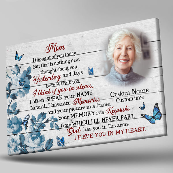 Mom Memorial Gift Personalized Sympathy Gifts for Loss of Mother Bereavement Keepsake NXM498