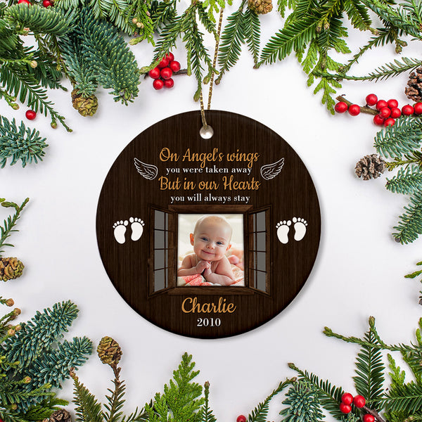 Memorial Ornament for Loss of Baby in Heaven Infant Child Miscarriage Ornament MB14