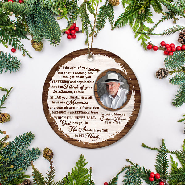I Thought Of You Bereavement Memorial Christmas Ornament For Loss Loved One MC142