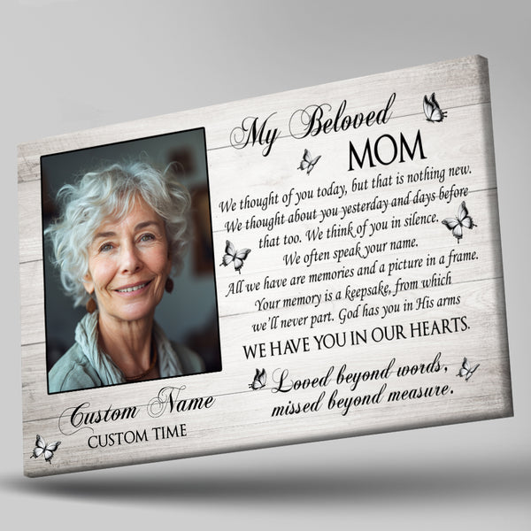 Mom Memorial Personalized Sympathy Gifts for Loss of Mother Bereavement In Memory of Mom NXM506