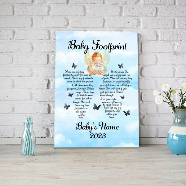 Baby Angel Memorial Canvas Gifts, Memorial Gift For Loss of Baby Loss Child Loss Infant NXM129