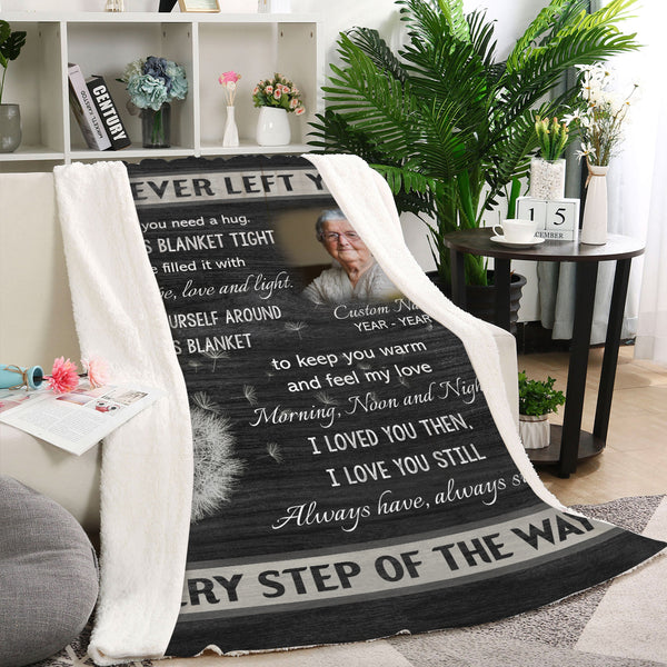 Memorial Blanket Gifts For Loss Loved One| Sympathy Blanket For Loss Dad Mom In Heaven| Remembrance Gifts MM16