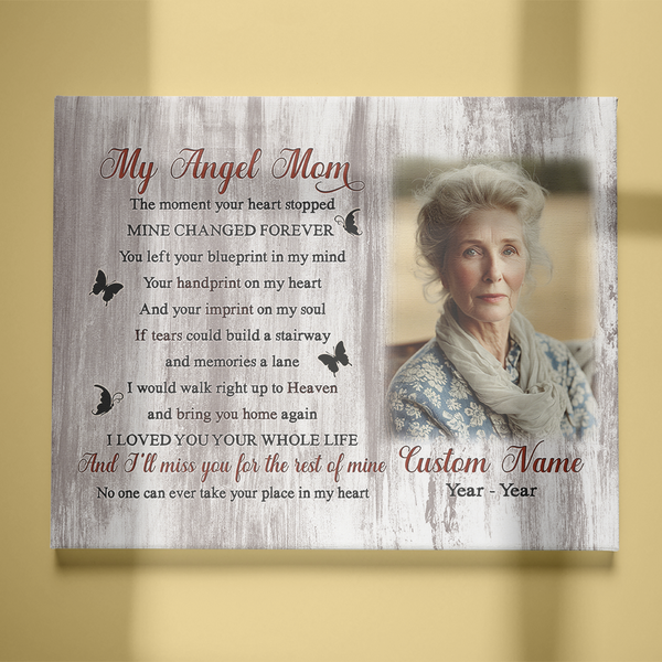 Mom Memorial Gifts For Loss of Mother Personalized Sympathy Gifts for Mom In Memory NXM496