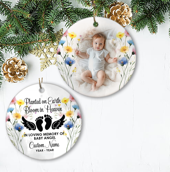 Baby Memorial Ornament, Miscarriage Remembrance Ornament for Loss of Child MB10