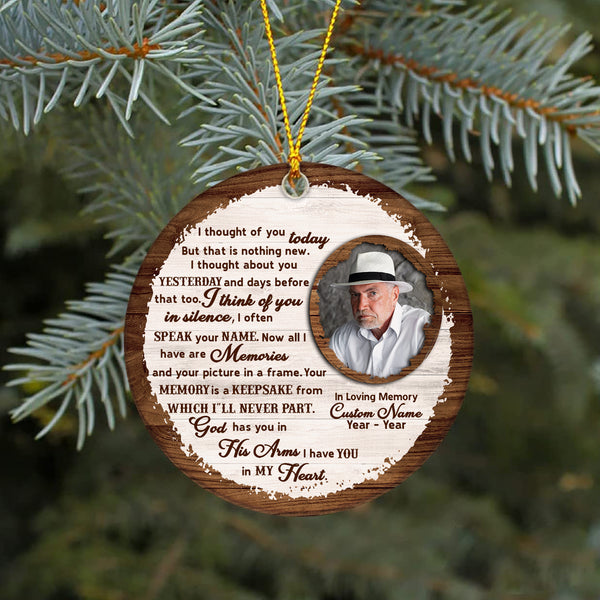I Thought Of You Bereavement Memorial Christmas Ornament For Loss Loved One MC142