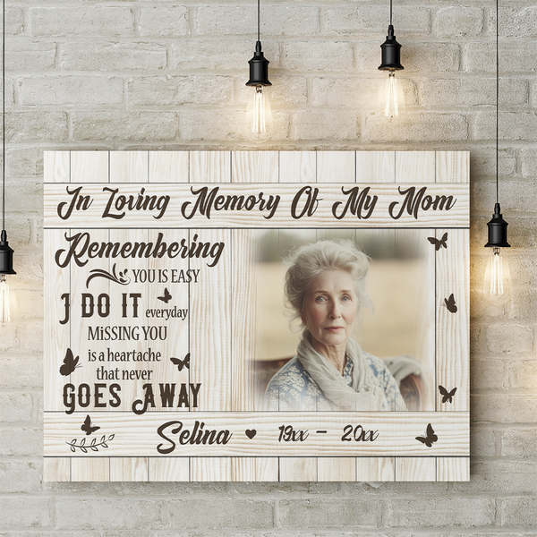 Personalized Mom Memorial Gifts| Remembrance Gift for Loss of Mother| In Memory Of Mom NXM492