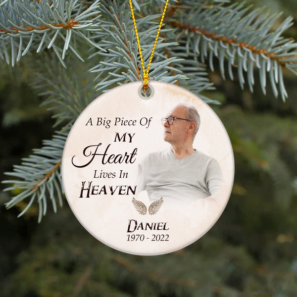 Memorial Christmas Ornament - Remembrance Ornament Sympathy Gift For Loss Of Loved One Mom Dad Son In Heaven ODT122