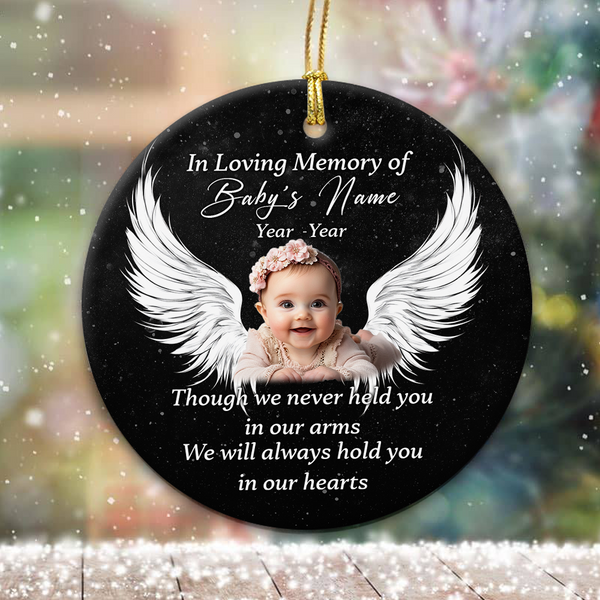 Angel Baby Memorial Ornament, Miscarriage Remembrance Ornament for Loss Child MB11