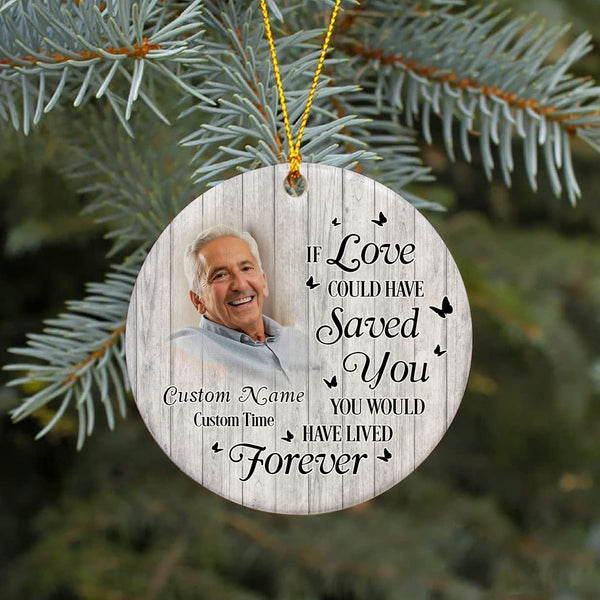 Memorial Christmas Ornament - Personalized Angel In Heaven Bereavement Gift For Loss Of Dad Mom Son Brother ODT121