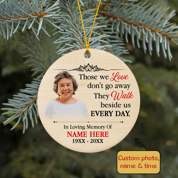 Those We Love Custom Memorial Christmas Ornament For Loss of Dad Mom MC14