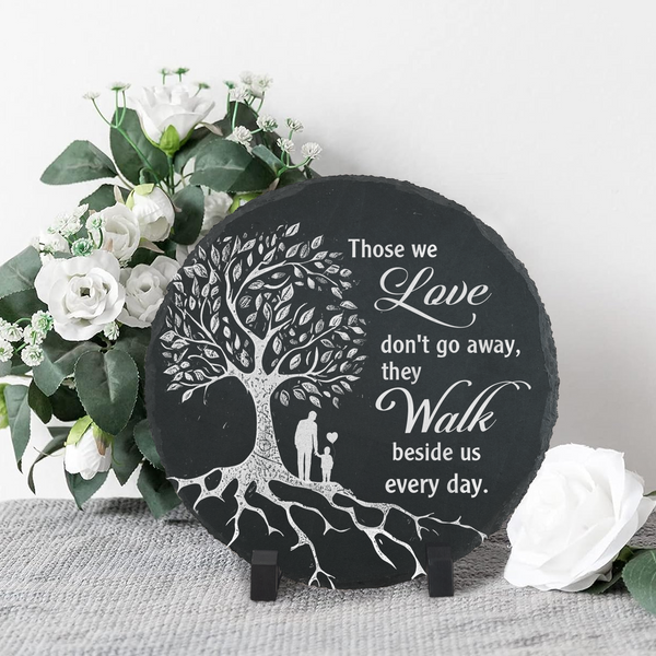 Dad Memorial Garden Slate Stone Gifts for Son Memorial Gift for Loss of Father Uncle Memorial Plaque TNA11