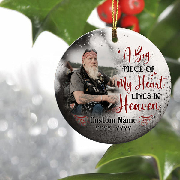 Personalized Memorial Ornament - Angel In Heaven Ornament Sympathy Gift For Loss Of Loved One Dad Mom Son In Memory ODT124