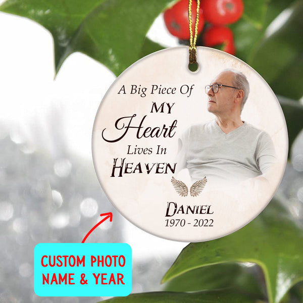 Memorial Christmas Ornament - Remembrance Ornament Sympathy Gift For Loss Of Loved One Mom Dad Son In Heaven ODT122