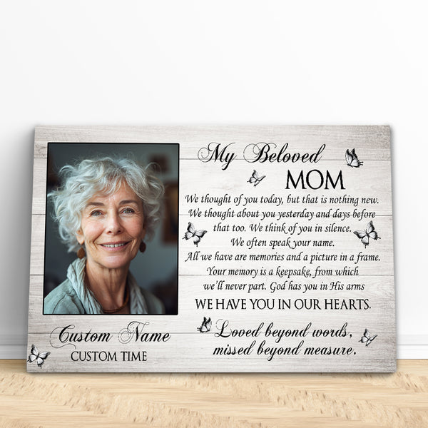 Mom Memorial Personalized Sympathy Gifts for Loss of Mother Bereavement In Memory of Mom NXM506