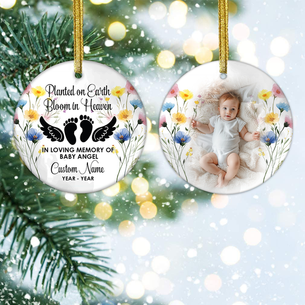 Baby Memorial Ornament, Miscarriage Remembrance Ornament for Loss of Child MB10