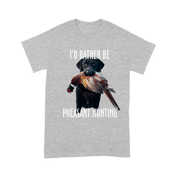 Black Labrador Retriever Pheasant Hunting T-shirt FSD4585 D02