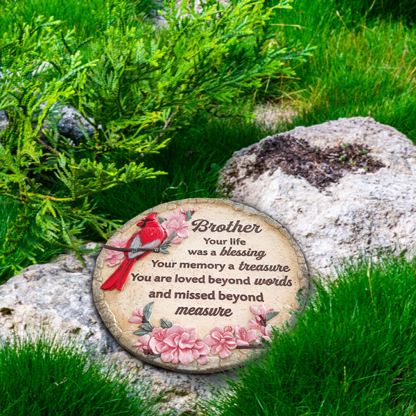 Brother Memorial Garden Stone Memorial Gift for Loss of Brother in Memory of Brother Stepping Stone TNS11