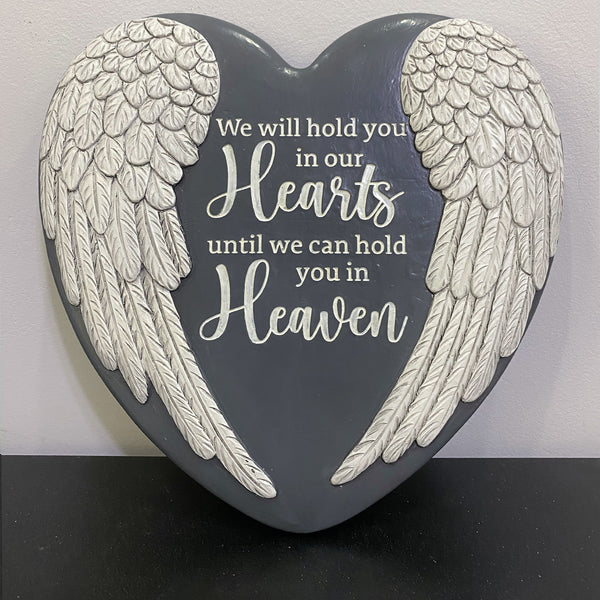 Memorial Stone Garden Angel Wings Heart Memorial Stepping Stone gifts for Loss of Loved Ones TNS6