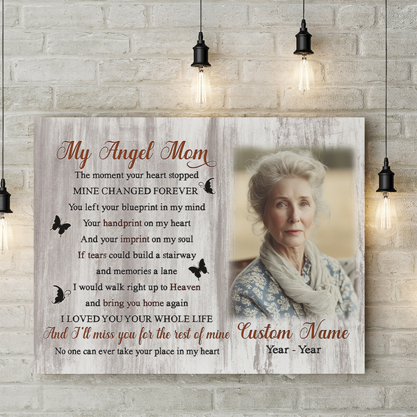 Mom Memorial Gifts For Loss of Mother Personalized Sympathy Gifts for Mom In Memory NXM496