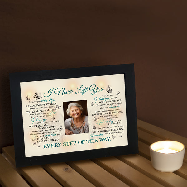 Memorial Shadow Box - I Never Left You, Memory Picture Frame Sympathy Gifts for Loss of Loved One TND2