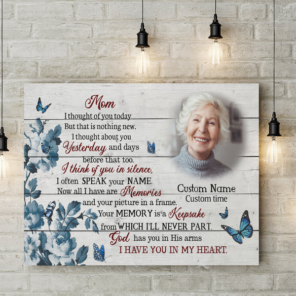 Mom Memorial Gift Personalized Sympathy Gifts for Loss of Mother Bereavement Keepsake NXM498