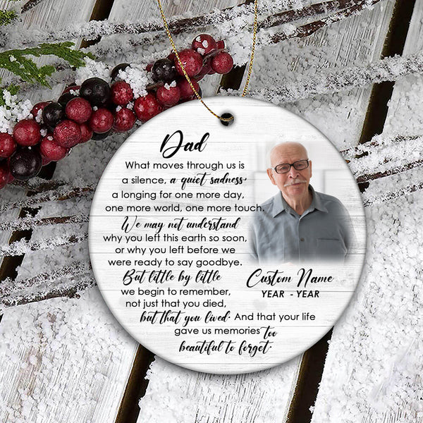 Dad Bereavement Memorial Christmas Ornament For Loss Father In Memory MC158