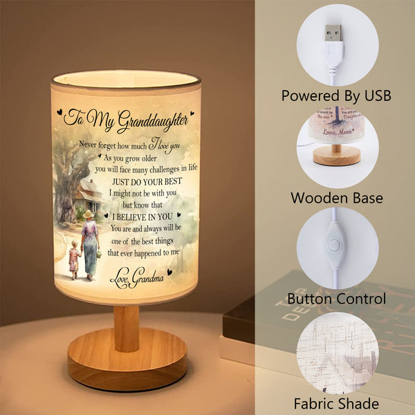 Granddaughter Table Lamp Granddaughter Gifts from Grandma, Granddaughter and Grandma Lamp - TNT1