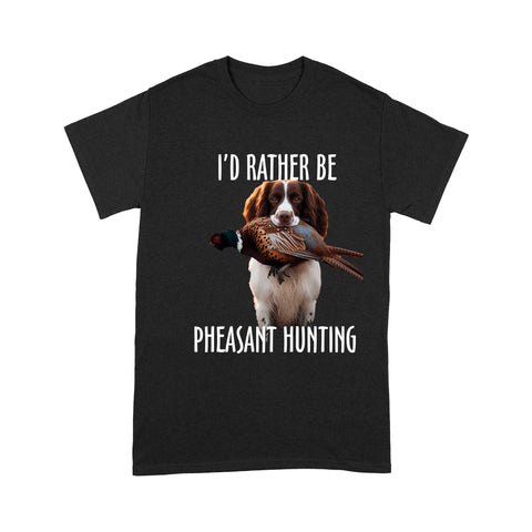 English Springer Spaniel Pheasant Hunting T-shirt FSD4586 D02