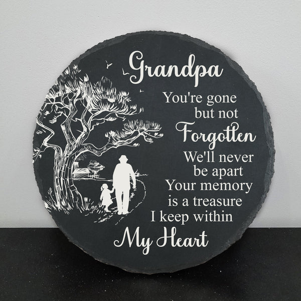 Grandpa Memorial Stone Memorial Gifts for Loss of Grandpa in Memory of Grandpa Garden Slate Stone TNA14