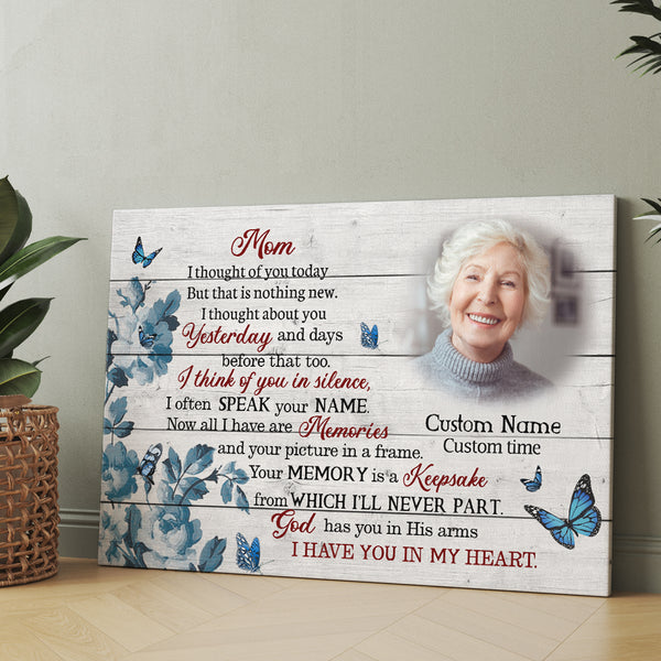 Mom Memorial Gift Personalized Sympathy Gifts for Loss of Mother Bereavement Keepsake NXM498