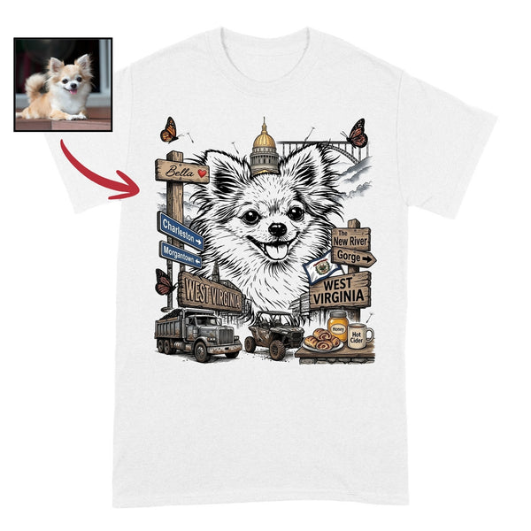 US States Custom Dog Shirt – Personalized Gift for Dog Lovers FSD4830